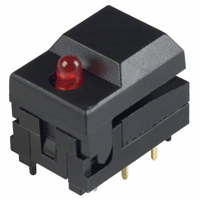 Switch, Pushbutton, Momentary, Red LED