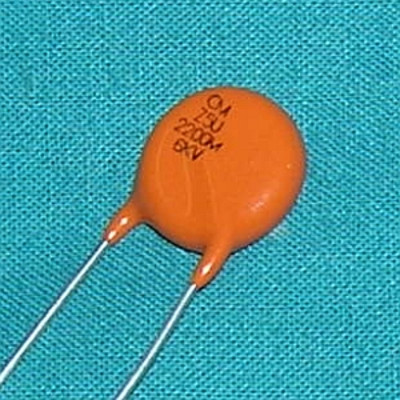 Capacitor, Ceramic 2200pF 6kV disc
