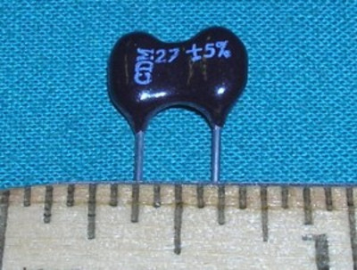 Capacitor, 27pF 500V