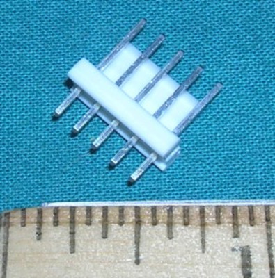MTA Connector 5 pin Header 0.100 inch spacing