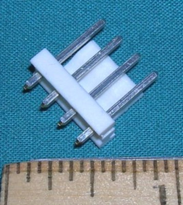 MTA Connector 4 Pin Header 0.156 inch spacing