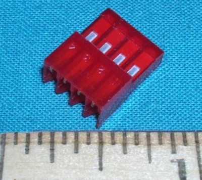 MTA Connector 4 pin plug 22AWG 0.100 inch spacing