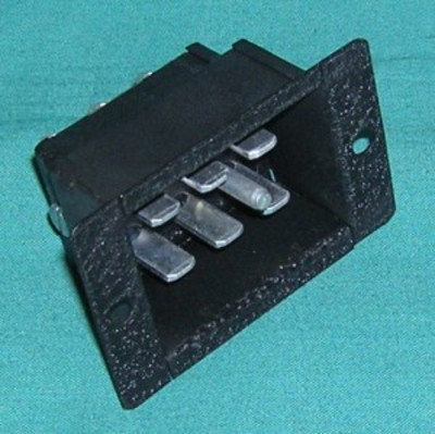 Connector, Cinch-Jones Plug male chassis mount