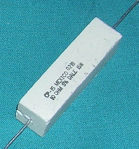 Resistor, 10 Ohm 15W Wirewound