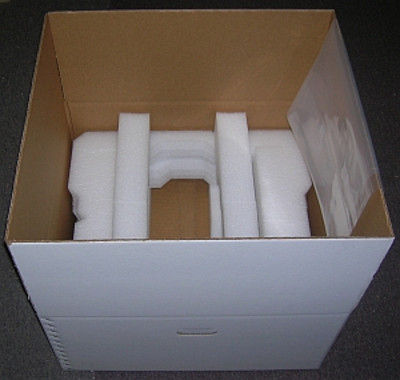 Box and custom foam kit, Amplifier INNER box, for shipping 