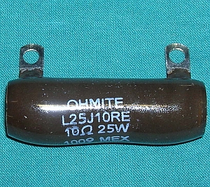 Resistor, 10 Ohm 25W wirewound